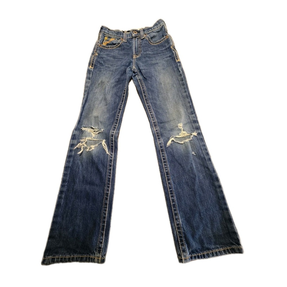 Ariat Kids Distressed Blue Flared Jeans